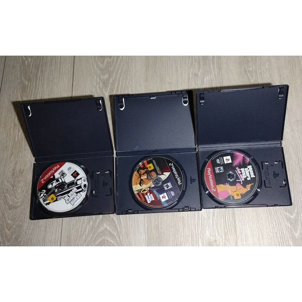 Grand Theft Auto - 3 Game Bundle - PS2